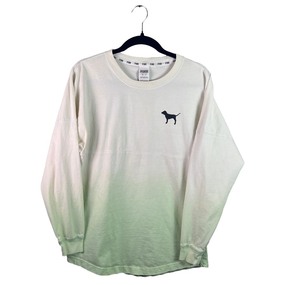 2010s PINK Victoria's Secret Long Sleeve Shirt Women's XS Dip Dye Ombre